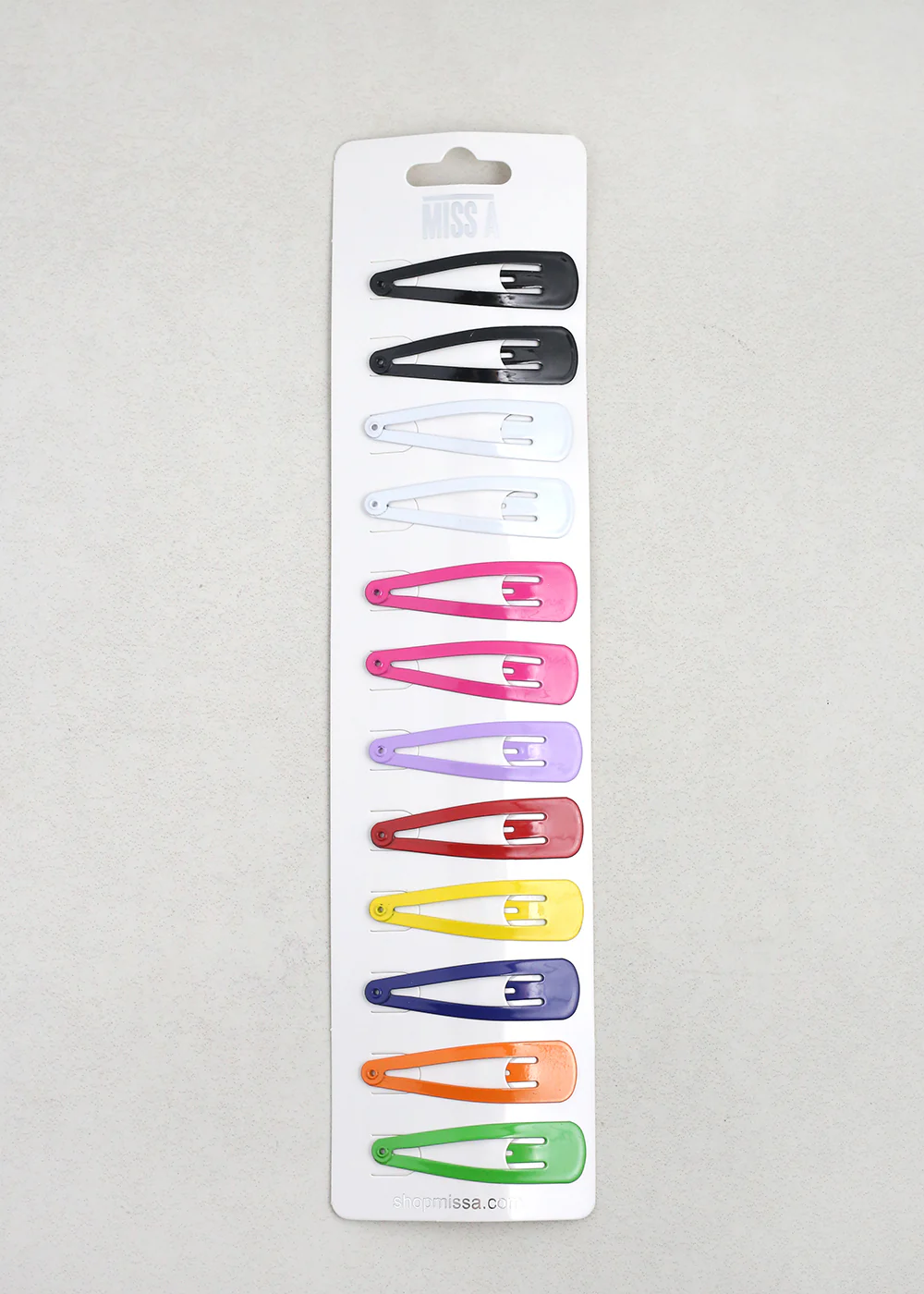 12 PCS Assorted Snap Hair Clips
