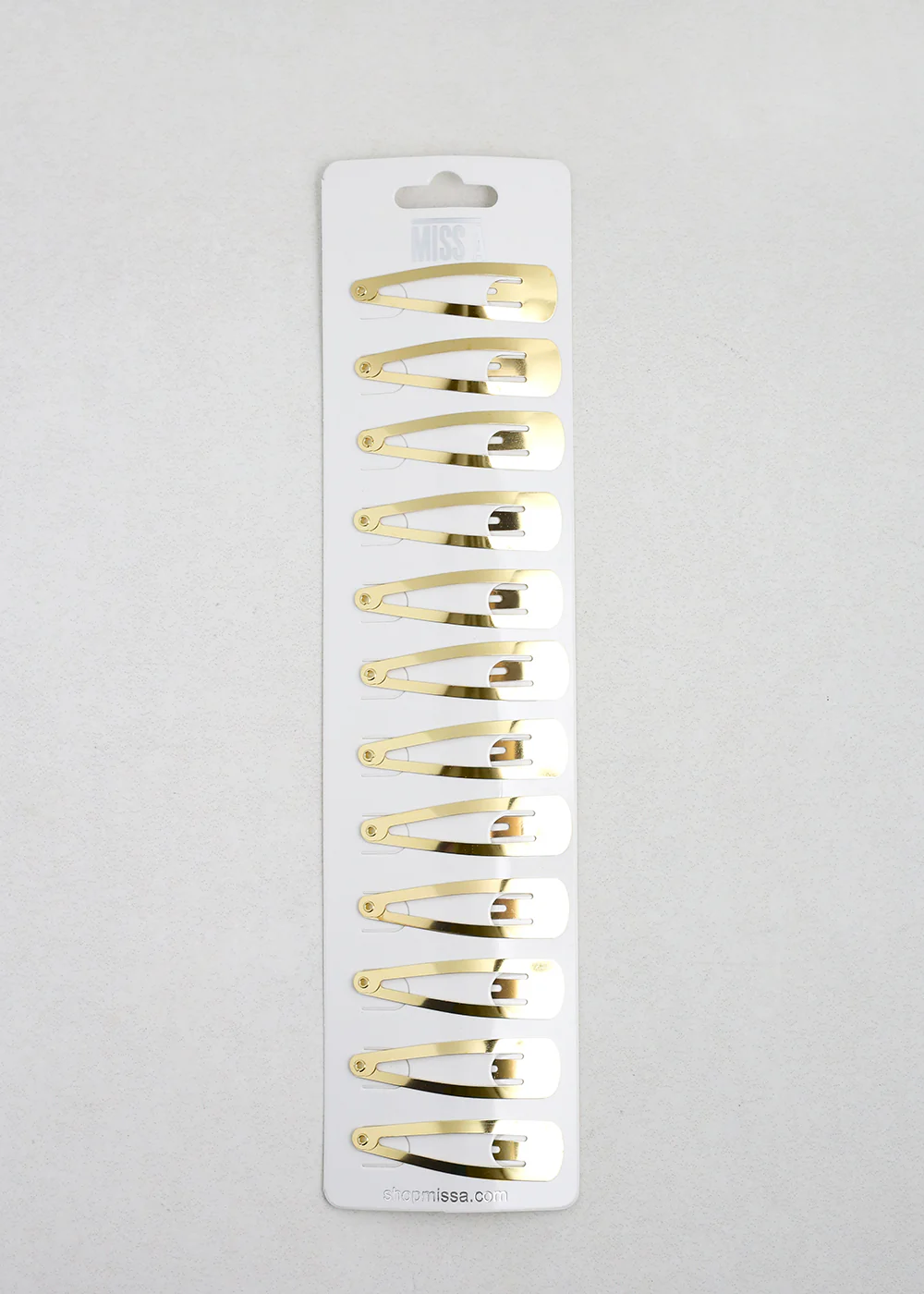 12 PCS Gold Snap Hair Clips