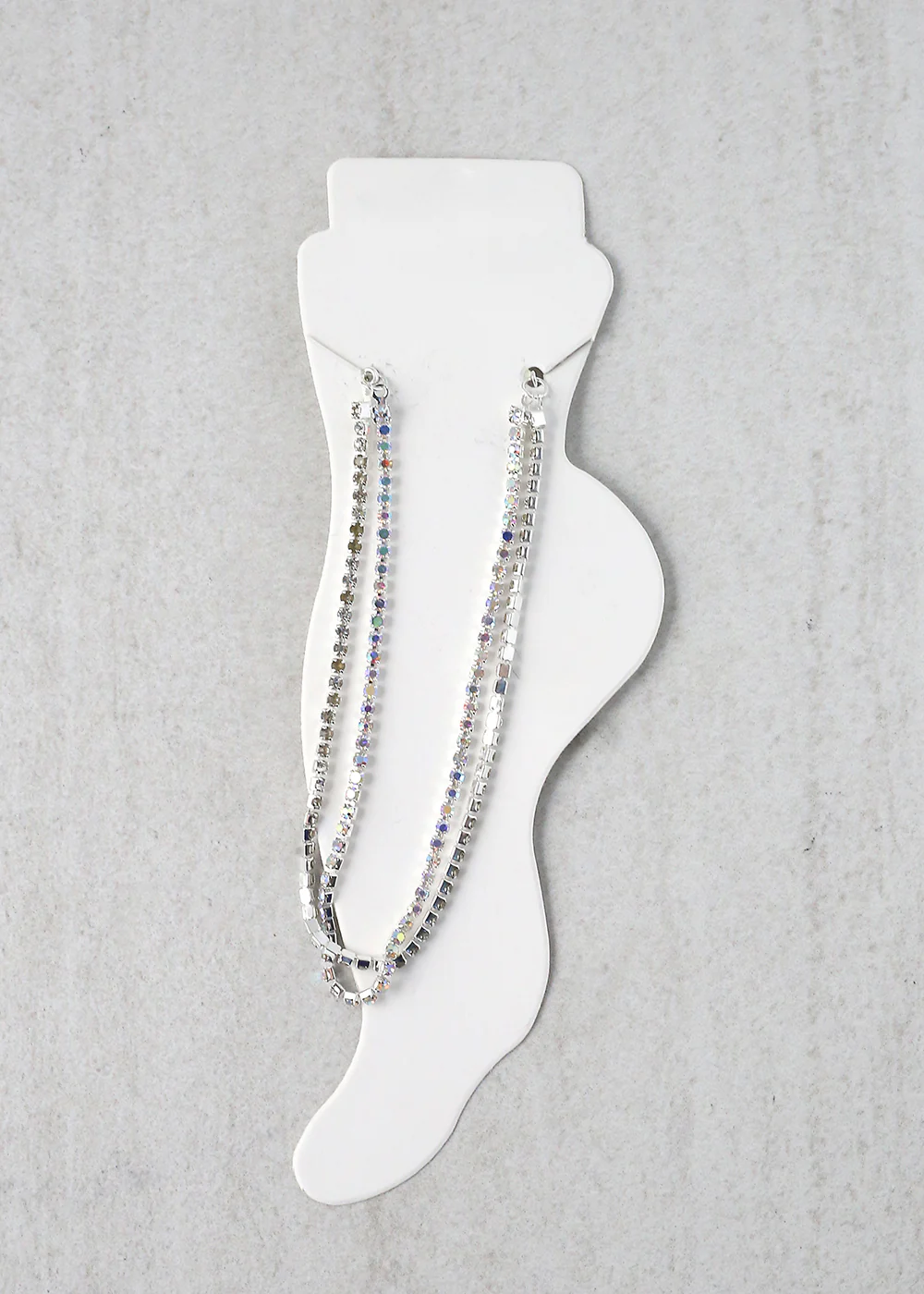 2-Layered Rhinestone Anklet - Image 10