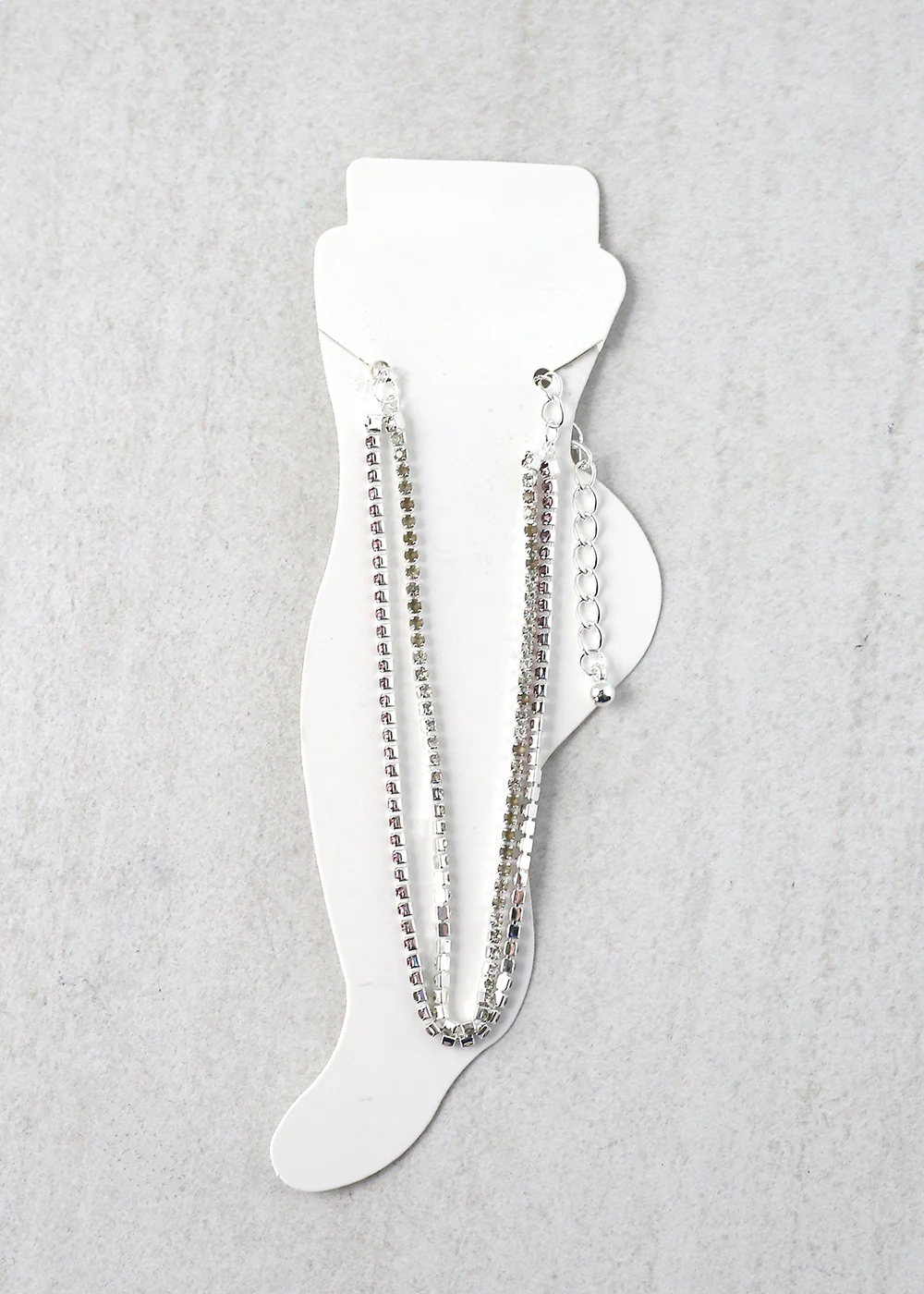 2-Layered Rhinestone Anklet - Image 13