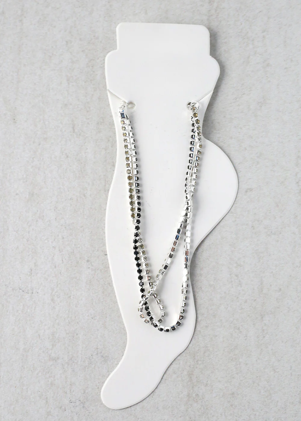 2-Layered Rhinestone Anklet - Image 14