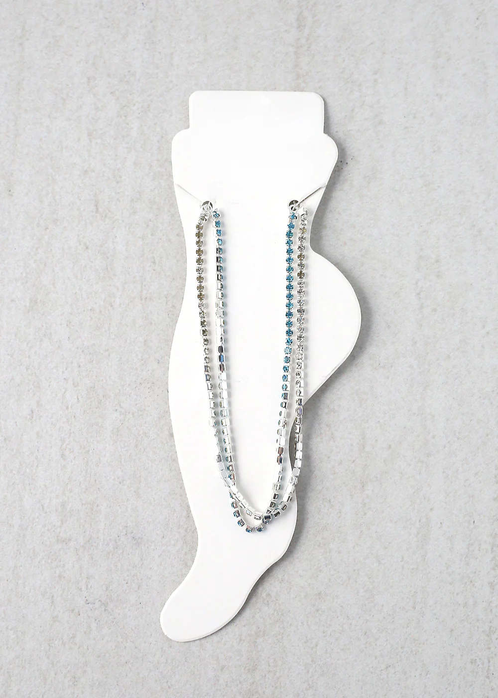 2-Layered Rhinestone Anklet - Image 9