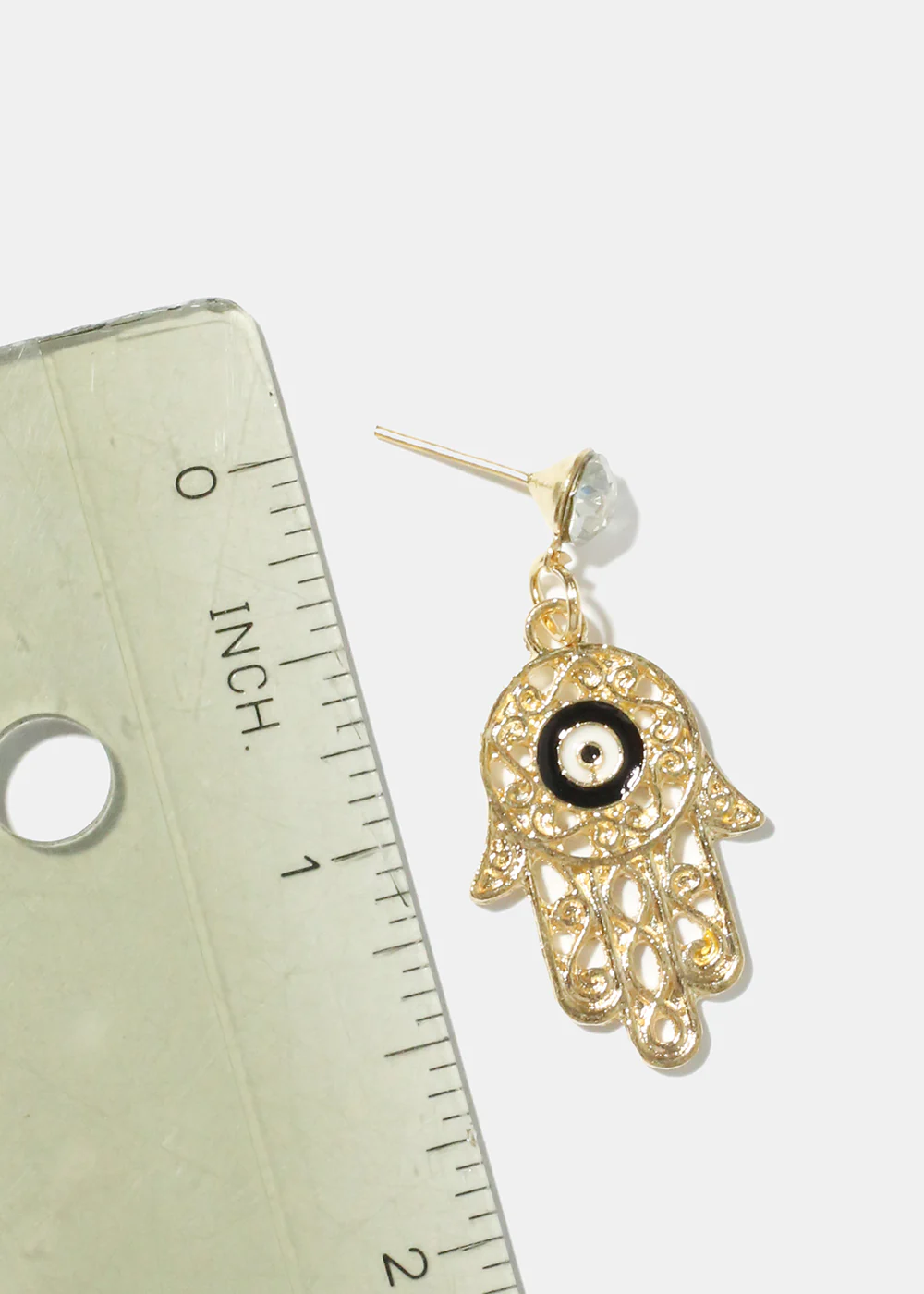 2 Pair Dangle Hamsa Hand Earrings - Image 14