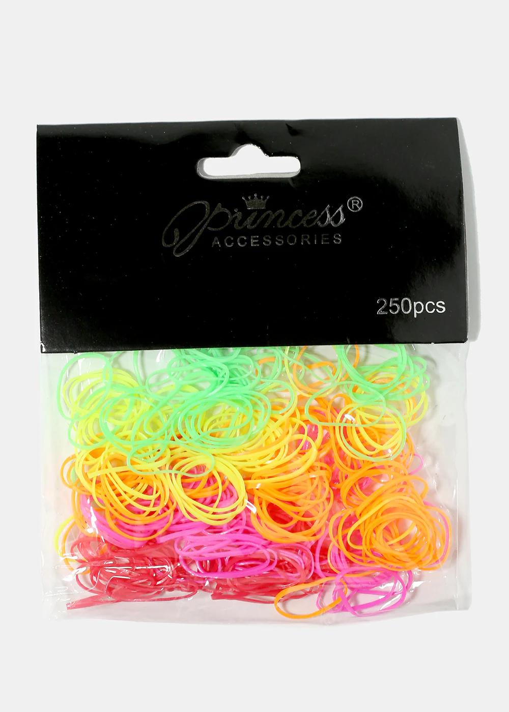 250-Piece Neon Hair Elastics - Image 2