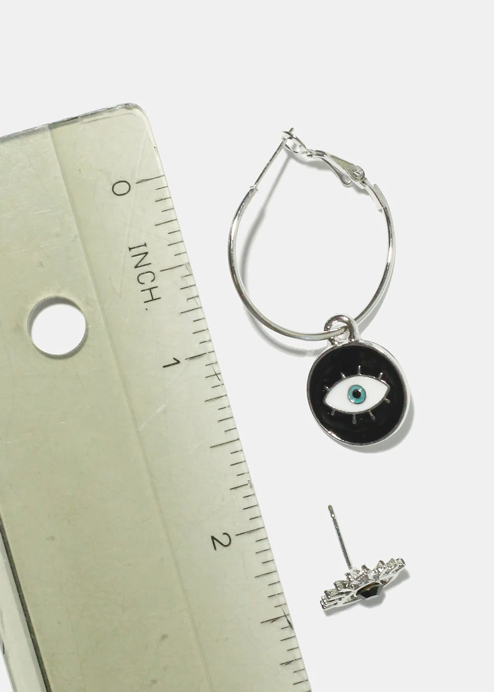 3 Pair Evil Eye Earrings - Image 8