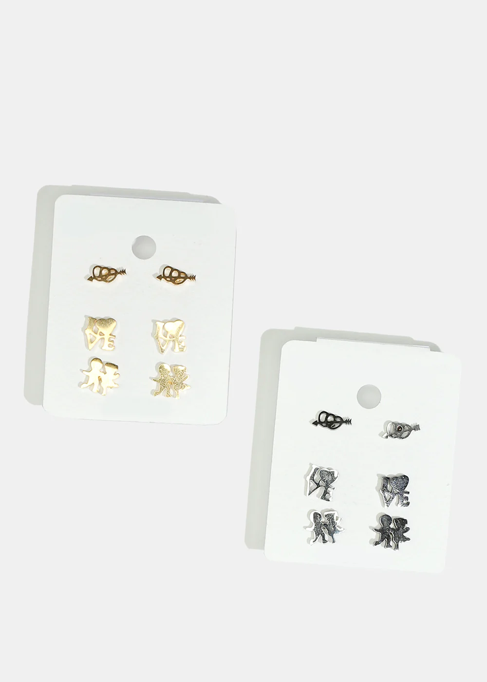 3-Pair Multi-Design Earring Set - Image 2