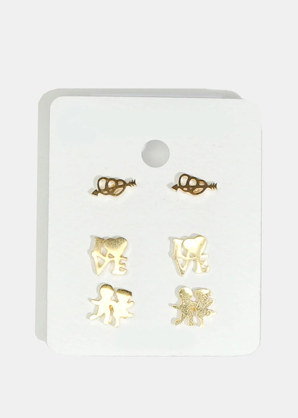 3-Pair Multi-Design Earring Set - Image 3