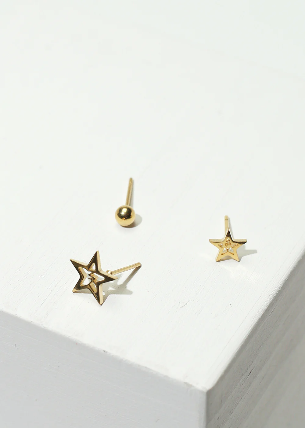 3-Pair Star Stud Earrings - Image 2