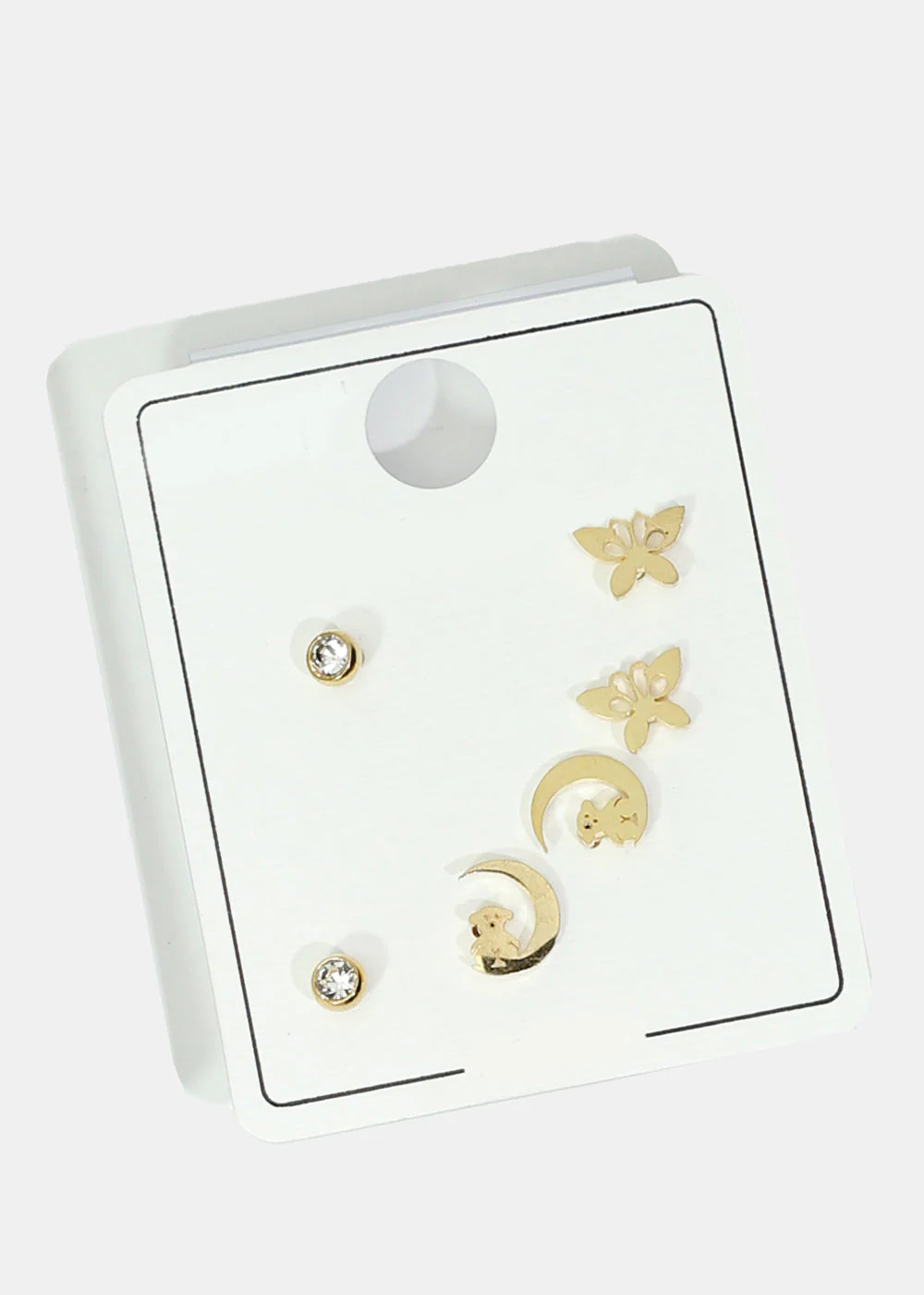 3-Pair Stud Earring Set