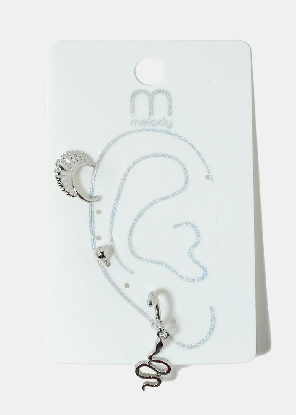 3-Piece Snake & Cuff Earrings - Image 3
