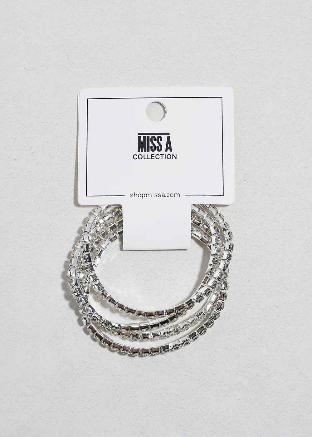 4 PC Rhinestone Bracelet Set