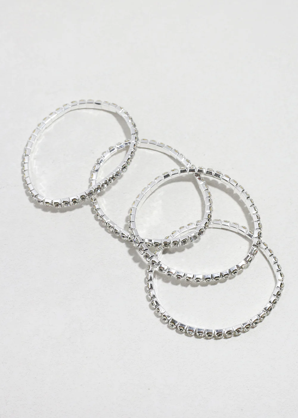 4 PC Rhinestone Bracelet Set - Image 2