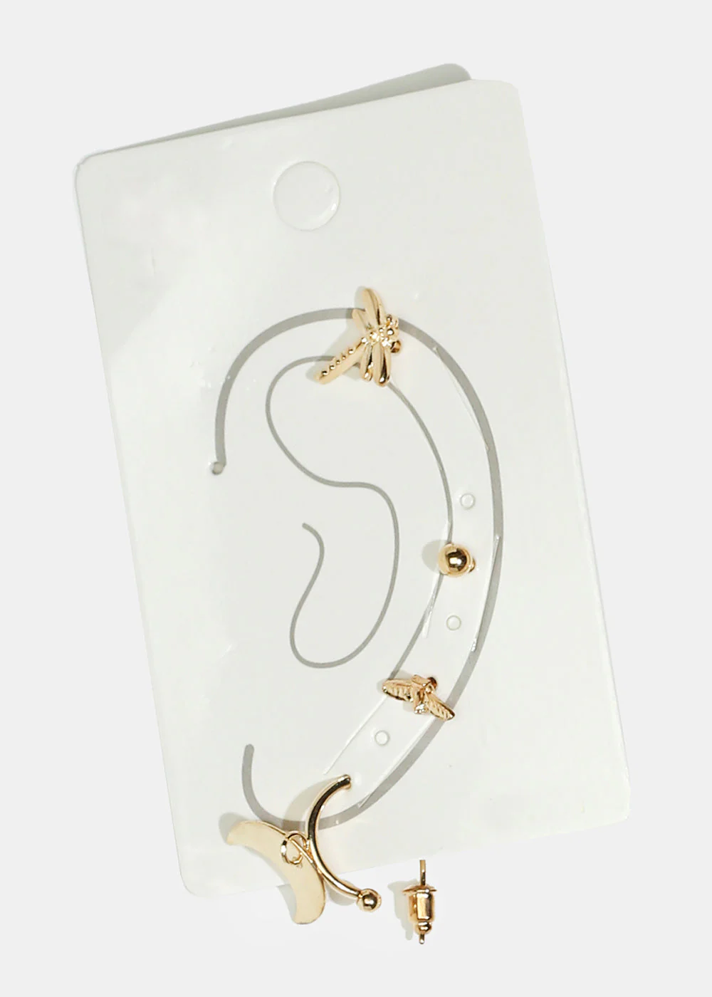 4-Piece Insect & Moon Earrings - Image 3