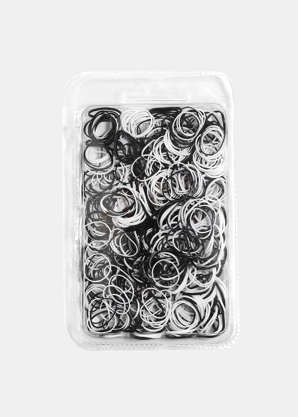 500-Piece Black/White Hair Elastics - Image 2