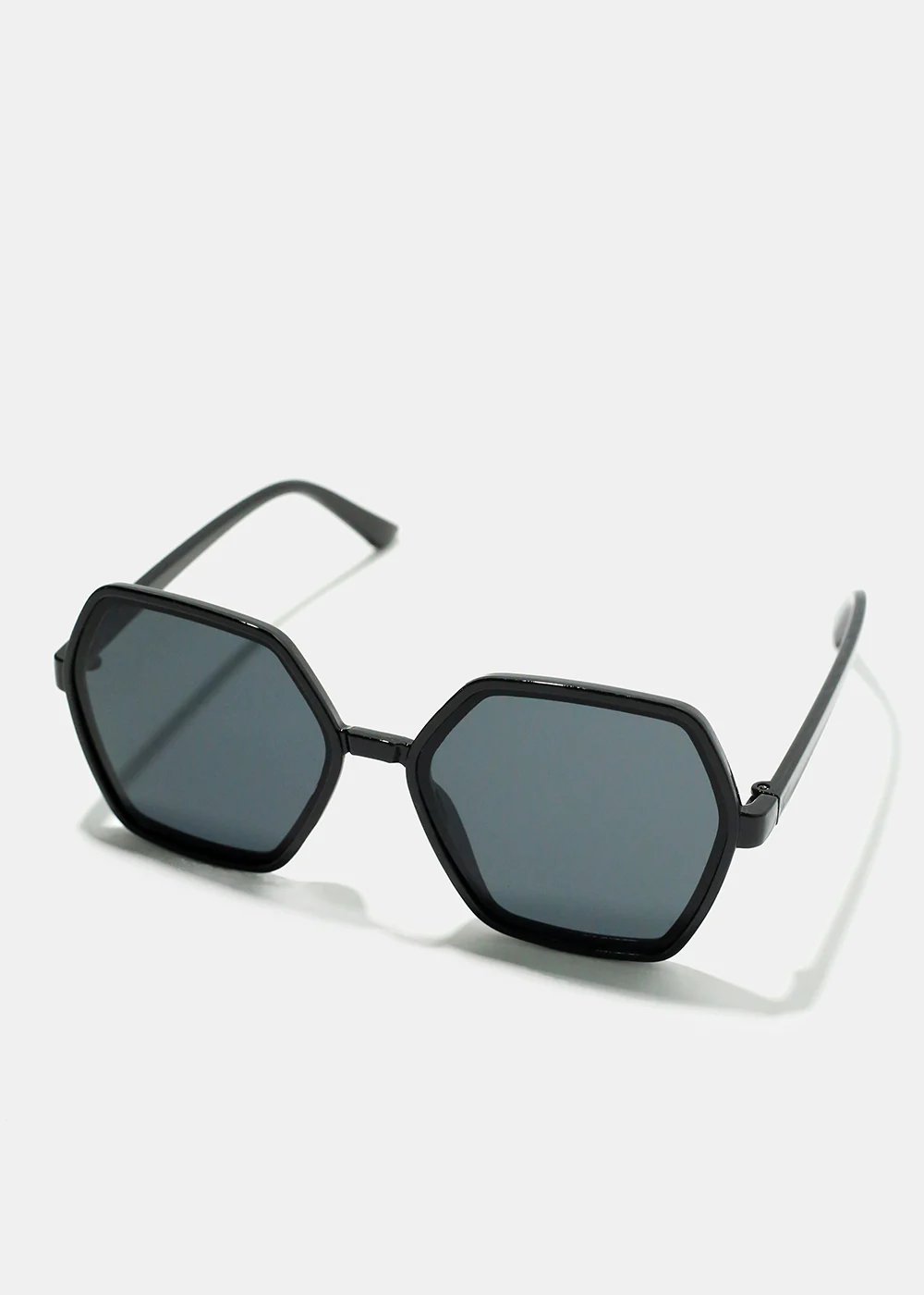 A+ Black Geometric Thin Frame Shades - Image 2
