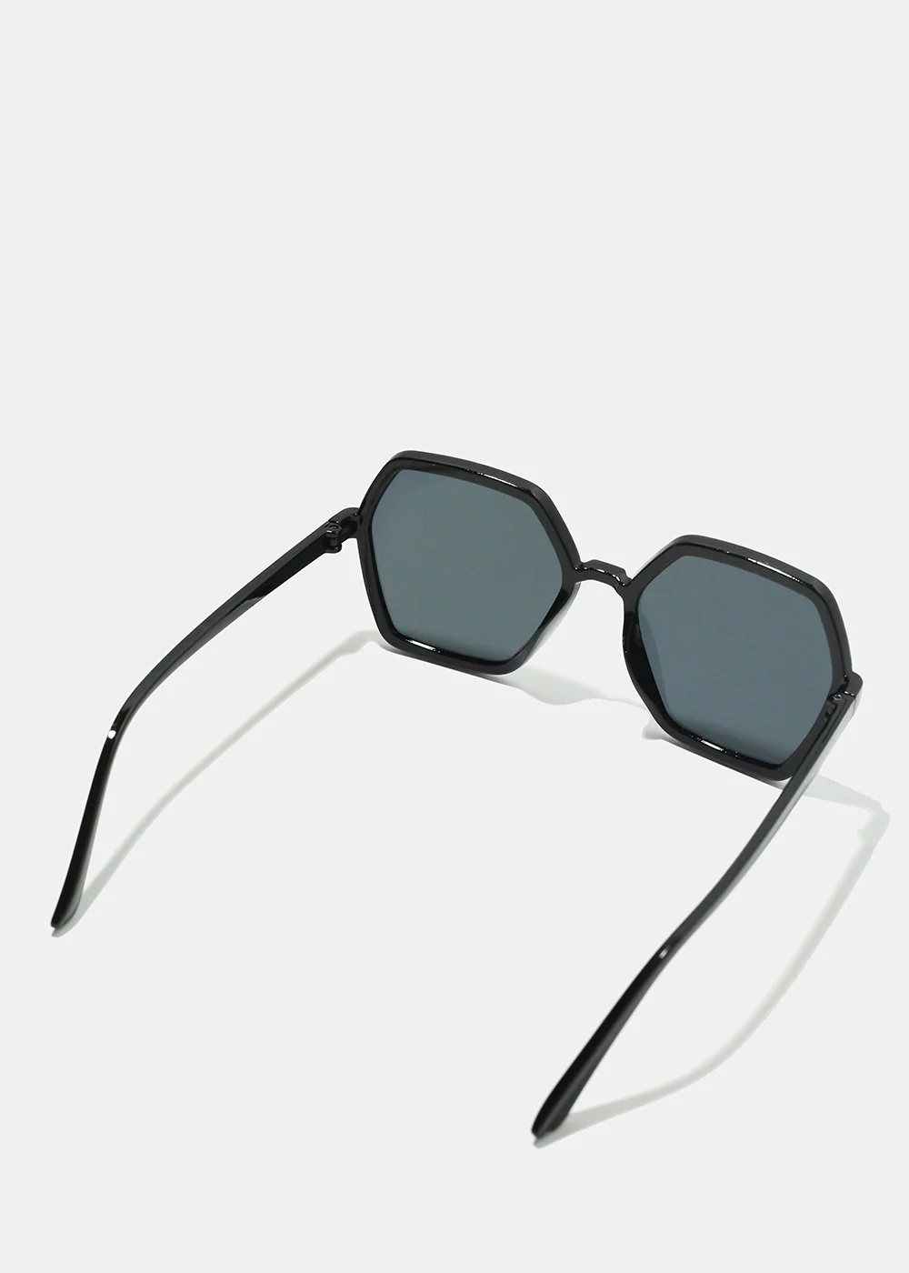 A+ Black Geometric Thin Frame Shades - Image 3