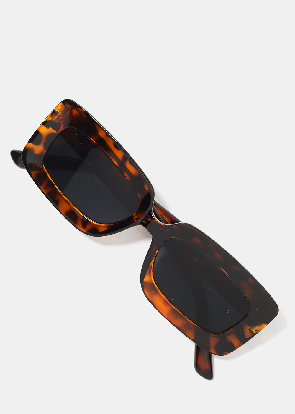 A+ Cheetah Print Rectangular Framed Retro Sunglasses - Image 2