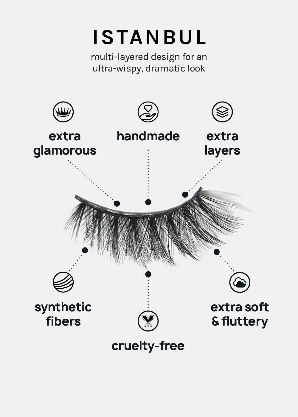 A+ Glam 3D Faux Mink Lashes - Istanbul - Image 3