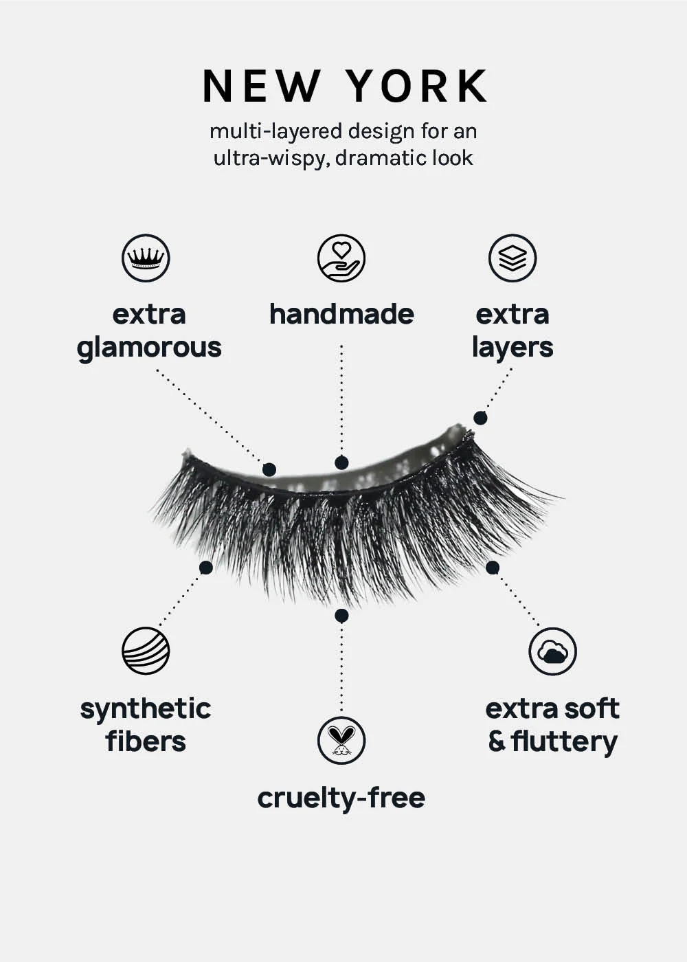 A+ Glam 3D Faux Mink Lashes - New York - Image 3