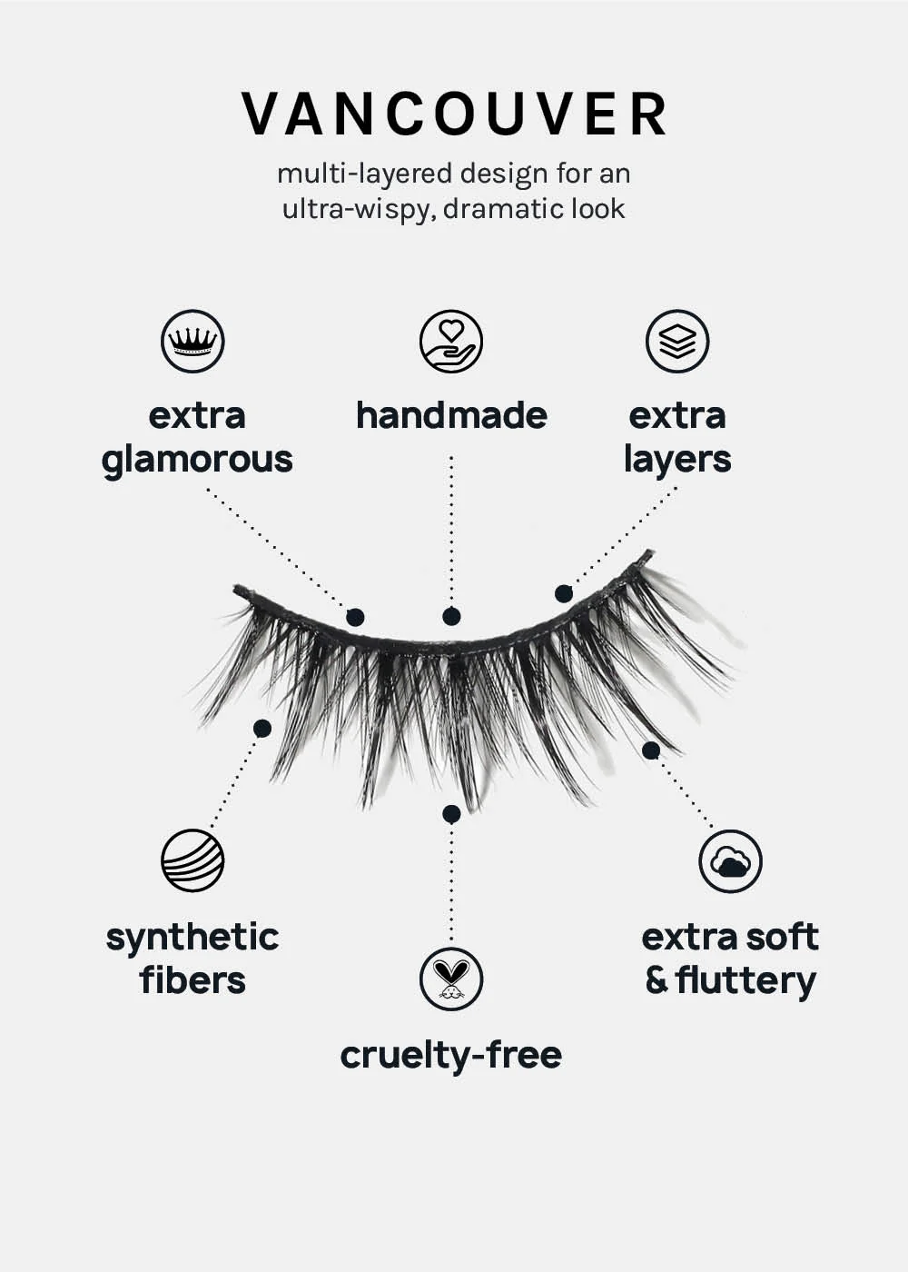 A+ Glam 3D Faux Mink Lashes - Vancouver - Image 3