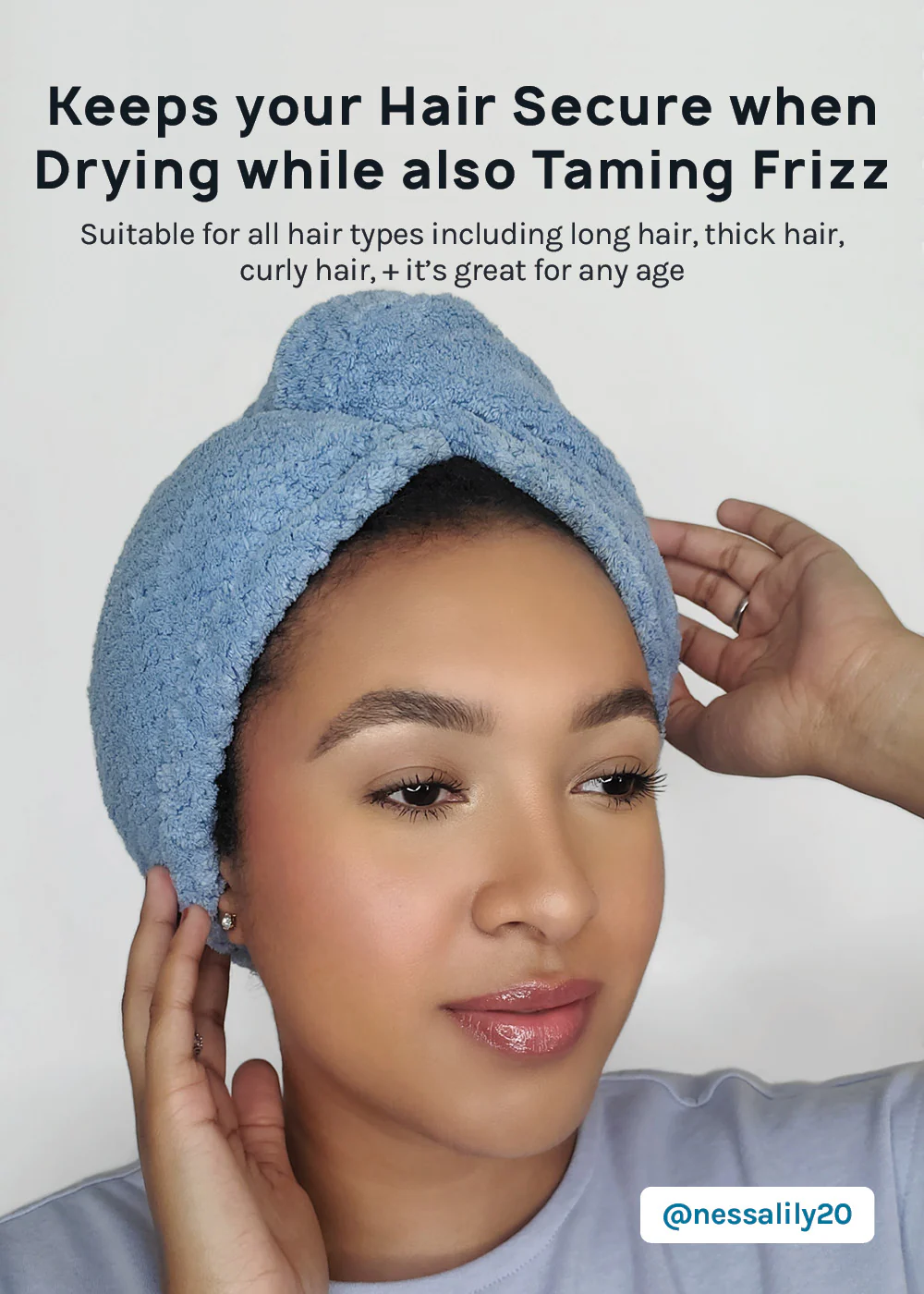 A+ Microfiber Hair Turban Towel - Image 2