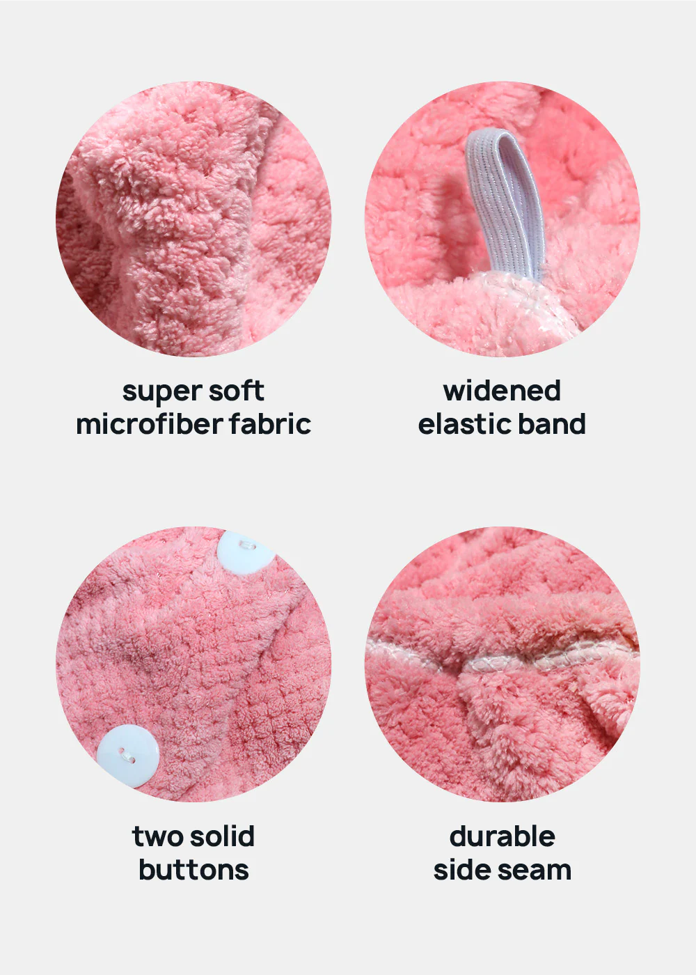 A+ Microfiber Hair Turban Towel - Image 8