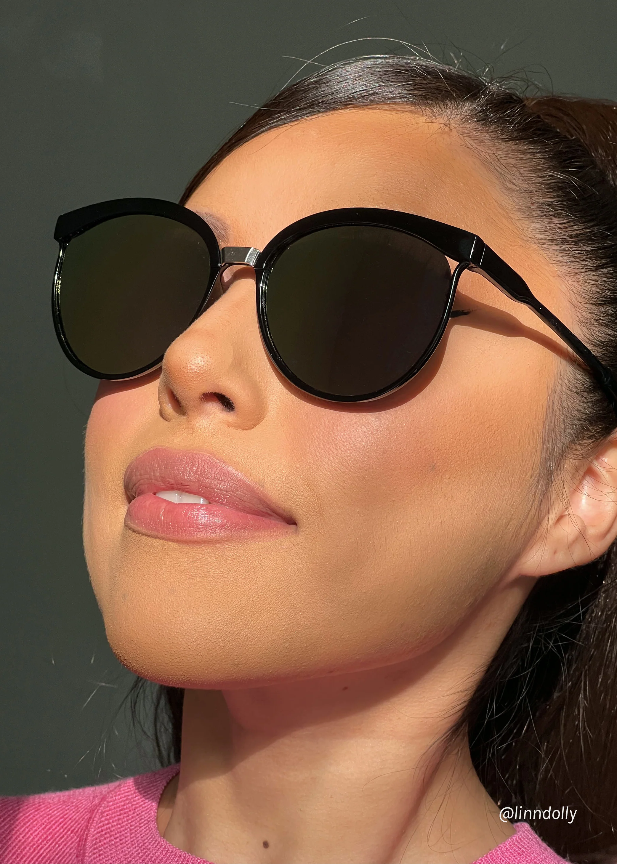 A+ Oversized Circular Reflective Shades