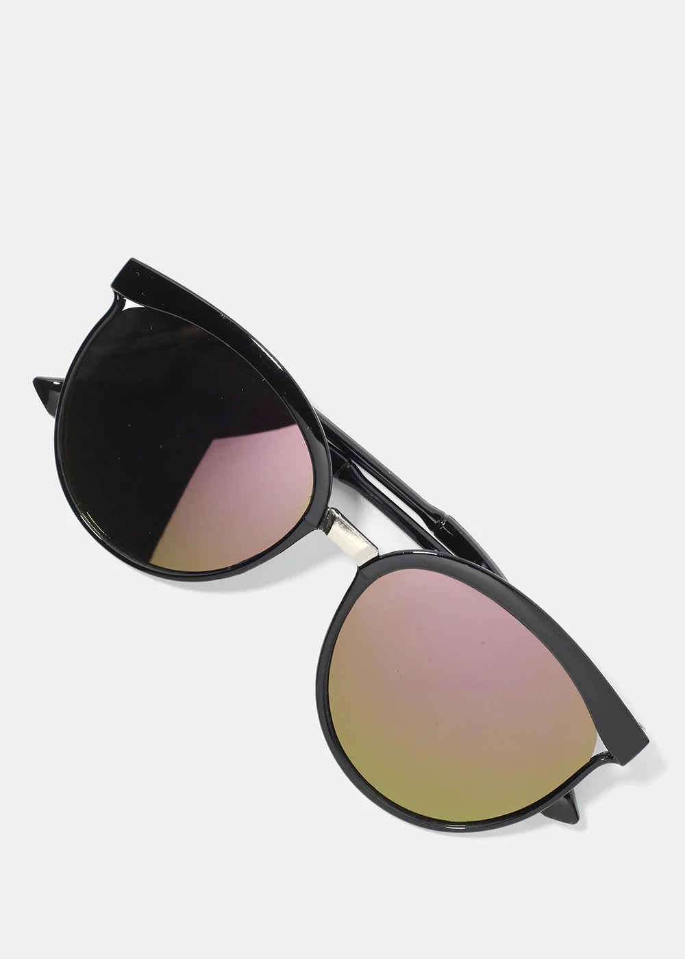 A+ Oversized Circular Reflective Shades - Image 2