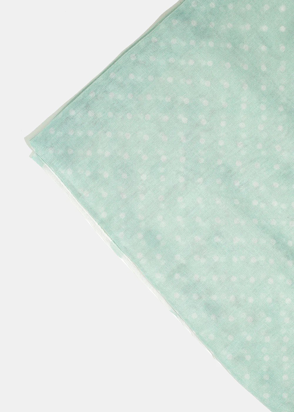 A+ Polka Dots Mint Lightweight Scarf