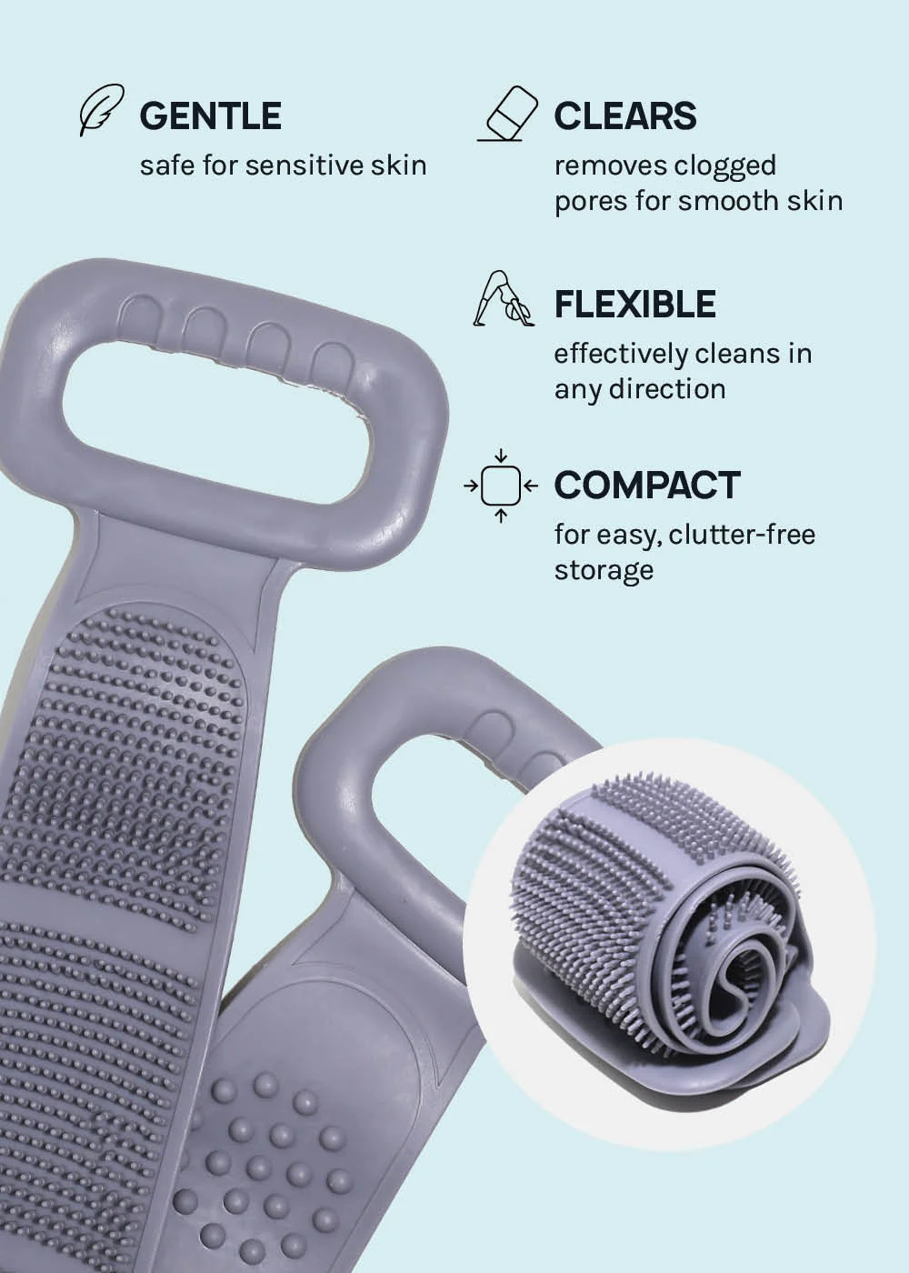 A+ Silicone Body Wash Strap - Image 4