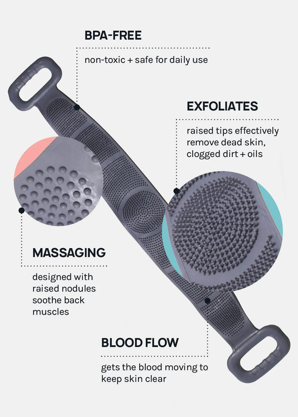 A+ Silicone Body Wash Strap - Image 5