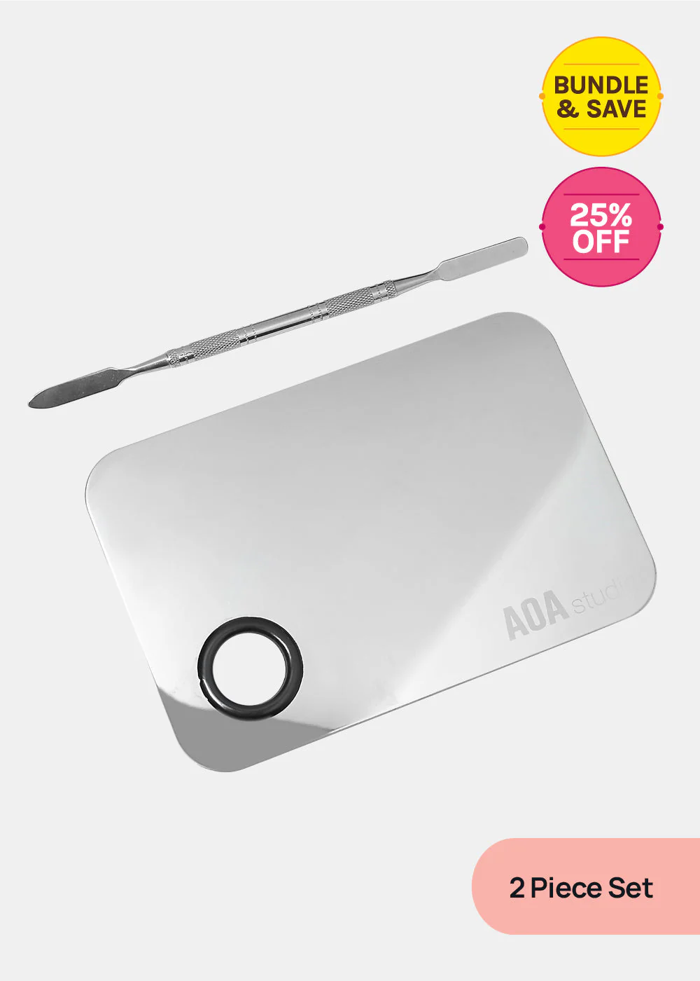 A+ Stainless Steel Mixing Palette and Spatula - Image 8