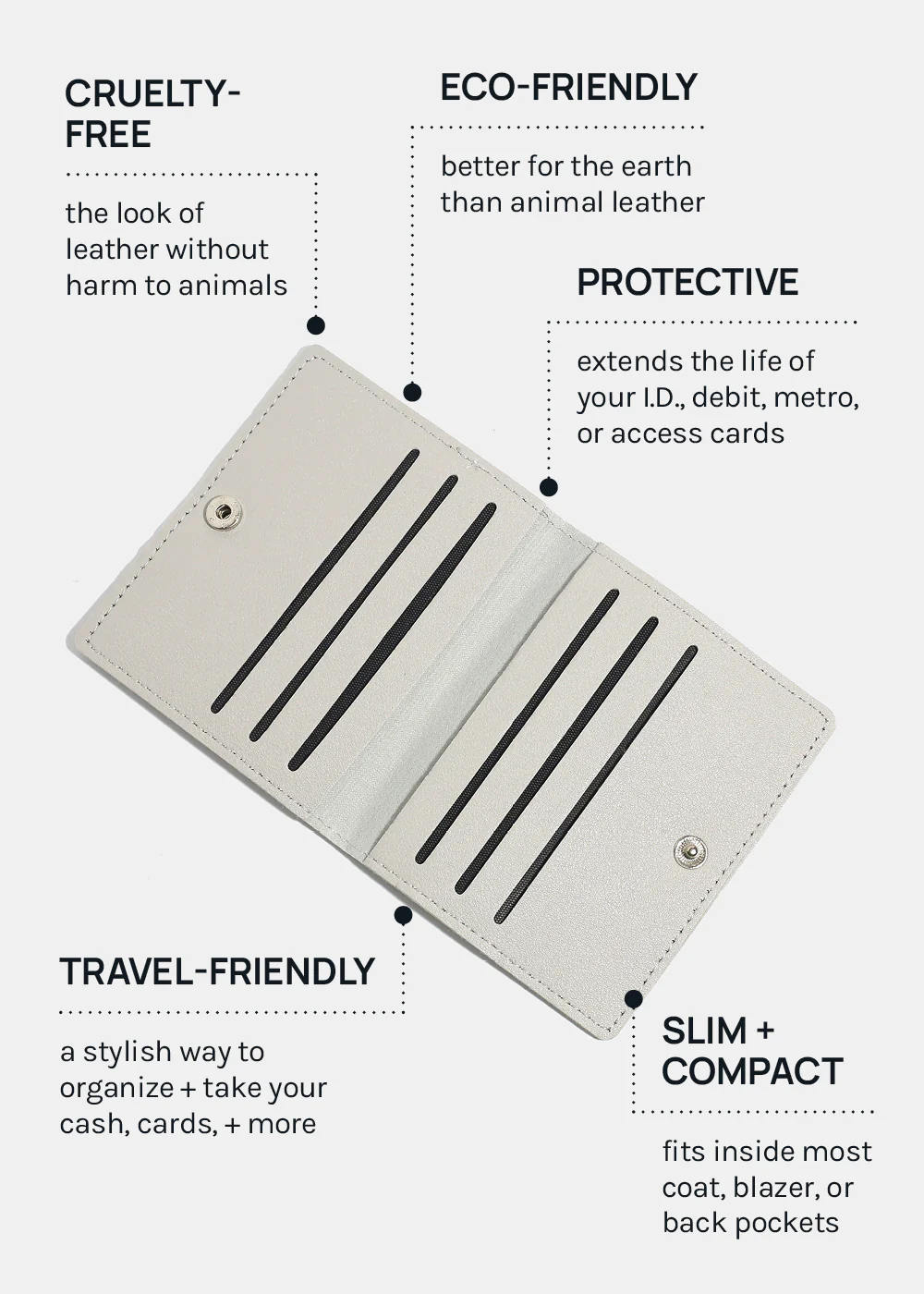 A+ Vegan Leather Card Holder - Image 3