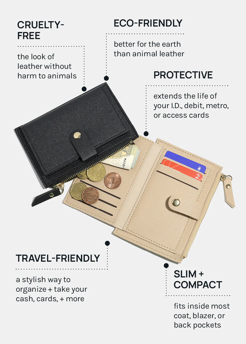 A+ Vegan Leather Wallet - Image 3