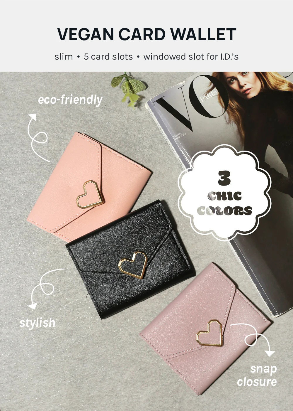 A+ Vegan Leather ID Holder Wallet - Image 2