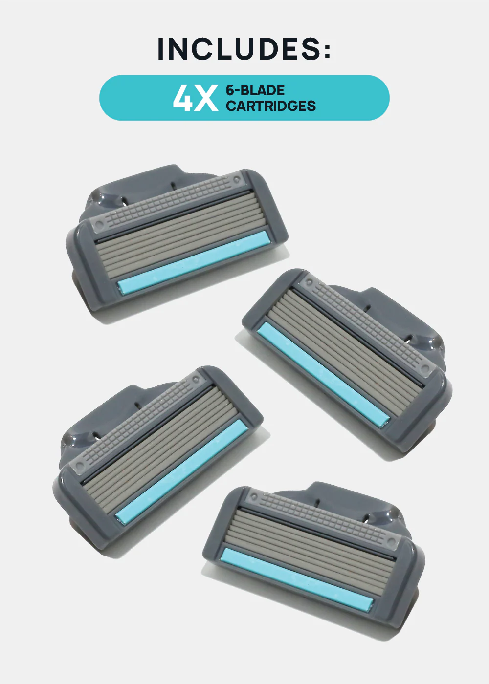 A2 Mens 6-Blade Refills - Image 2