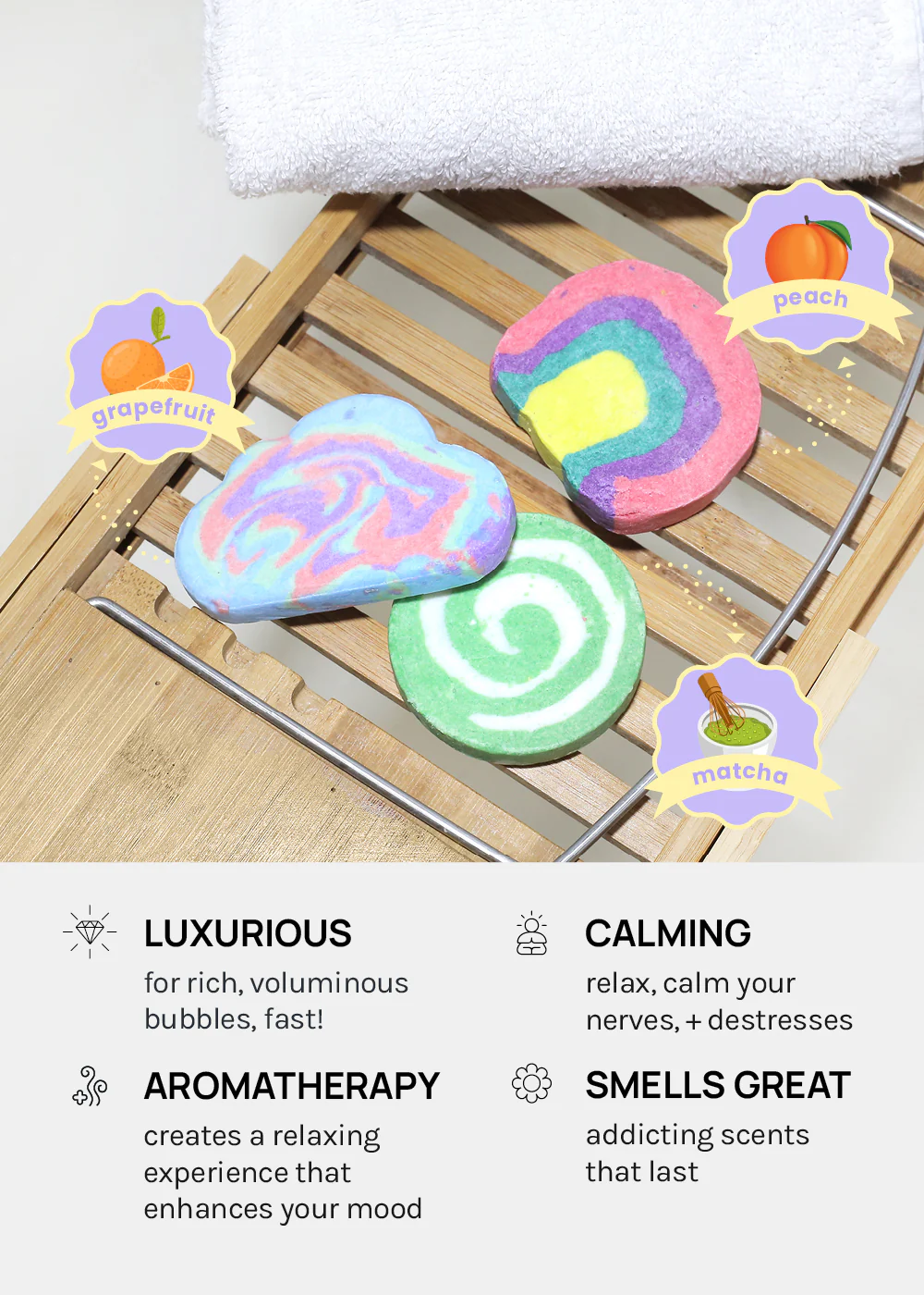 AOA Bubble Bar - Peach Rainbow - Image 4