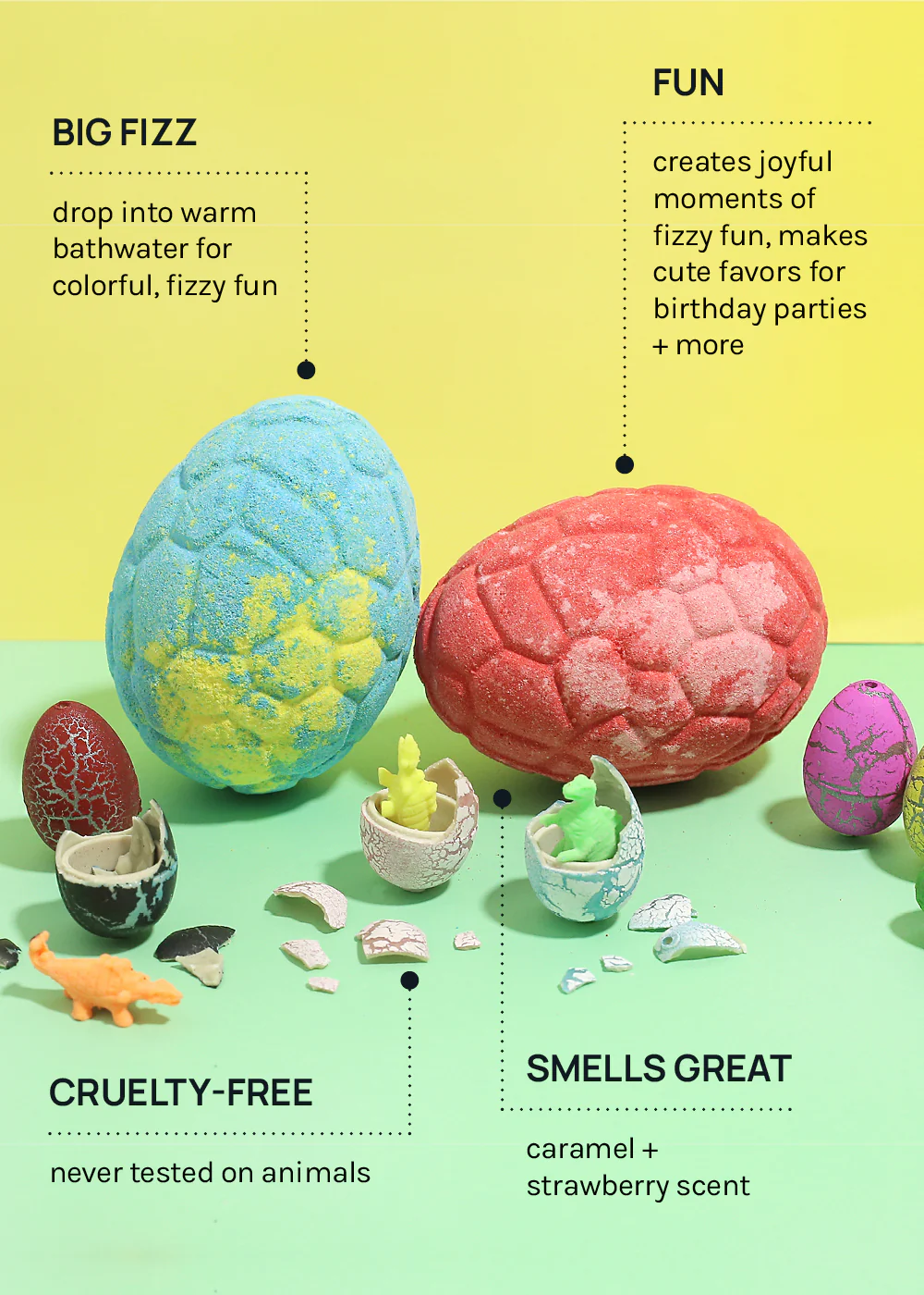 AOA Dino Egg Bath Bomb - Caramel - Image 6