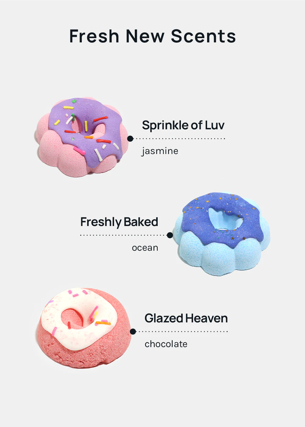 AOA Donut Bath Bomb- Sprinkle of Luv - Image 4