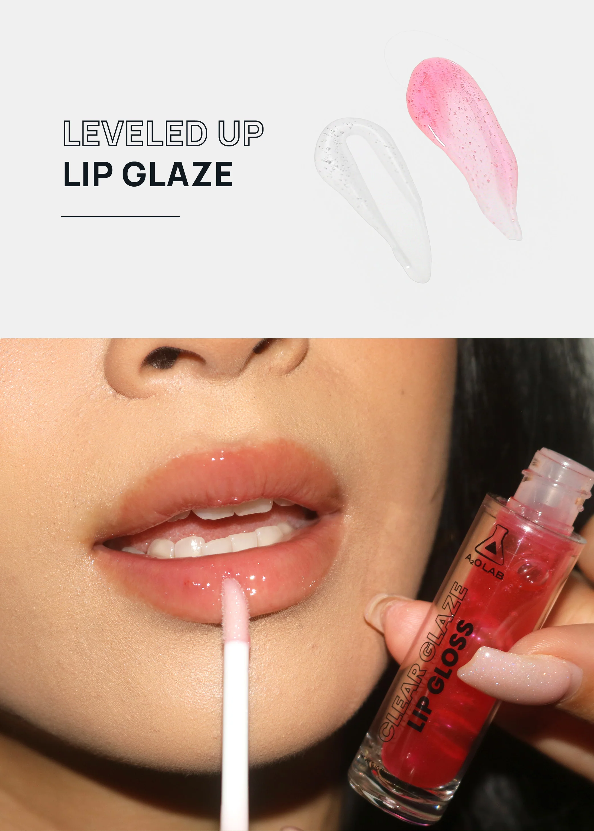 a2o Lab Clear Glaze Lip Gloss - Image 3