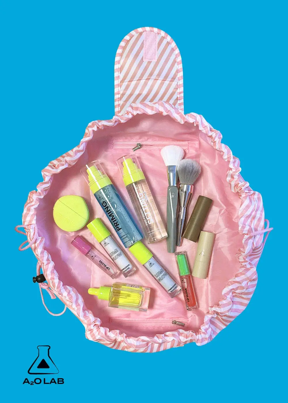a2o Lab Drawstring Makeup Bag