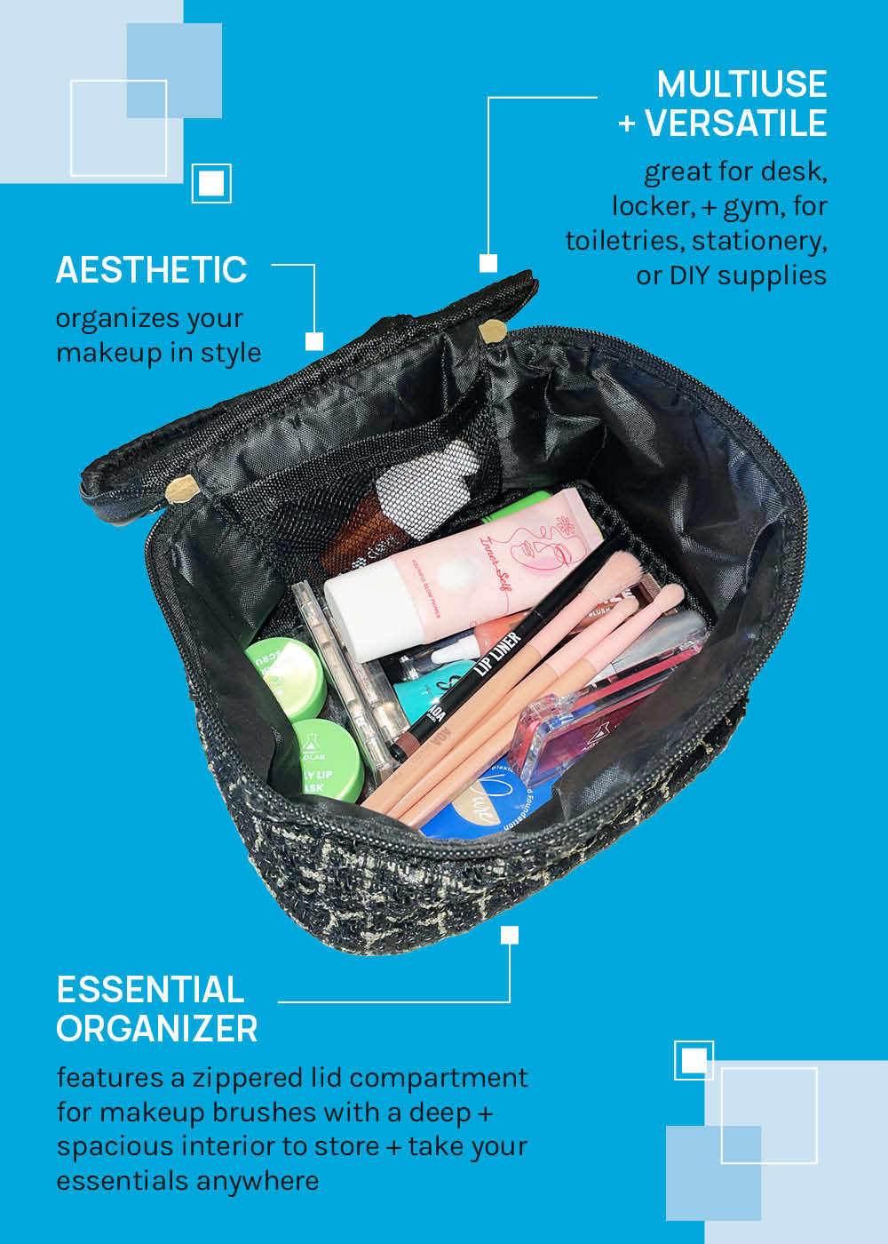a2o Lab Elegant Travel Vanity Case - Image 3