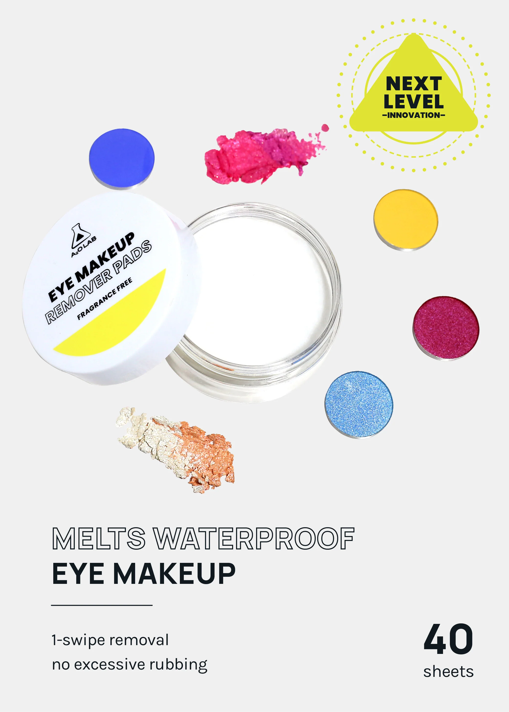 a2o Lab Eye Makeup Remover Pads - Image 2