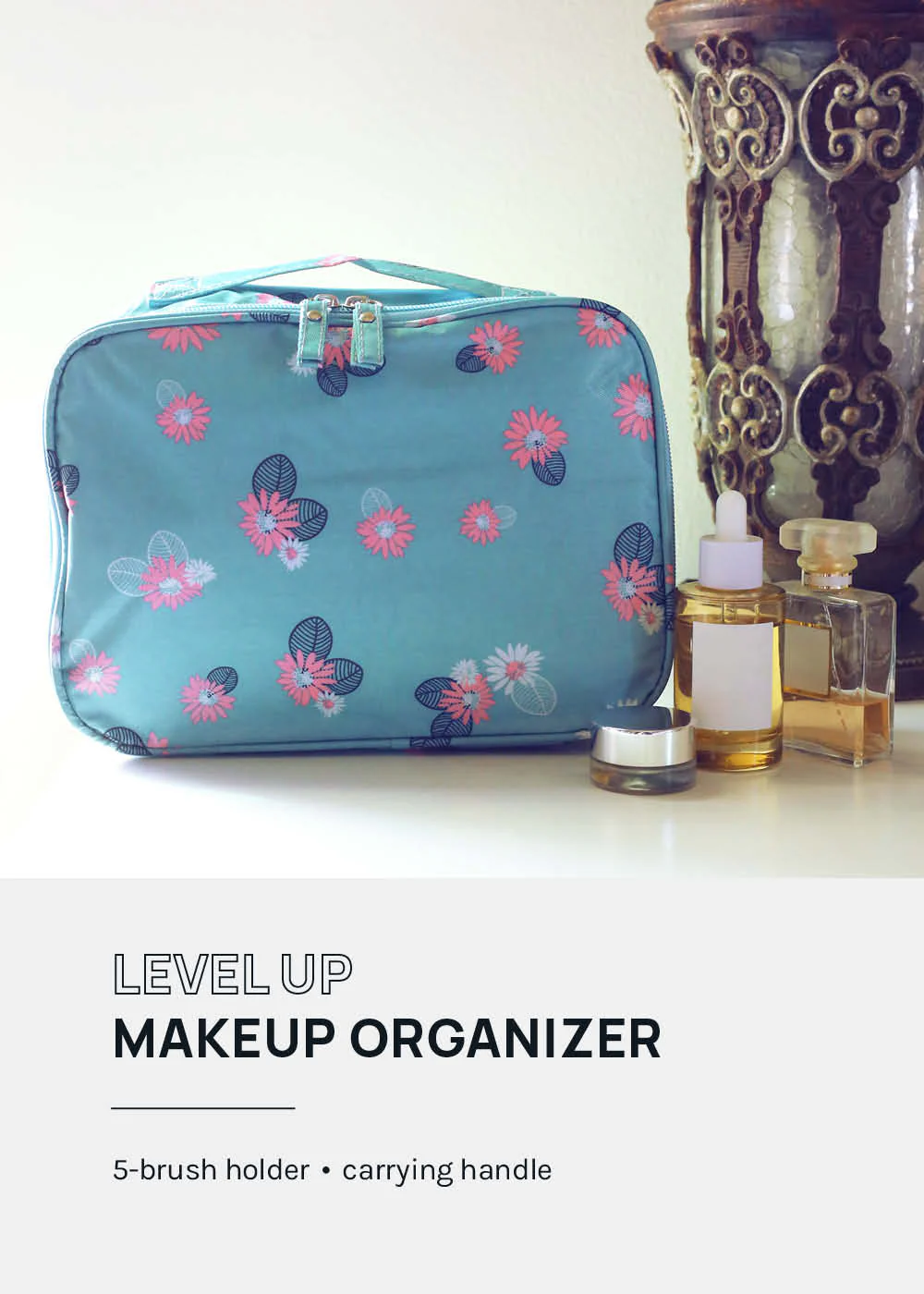 a2o Lab Floral Travel Vanity Case - Image 2
