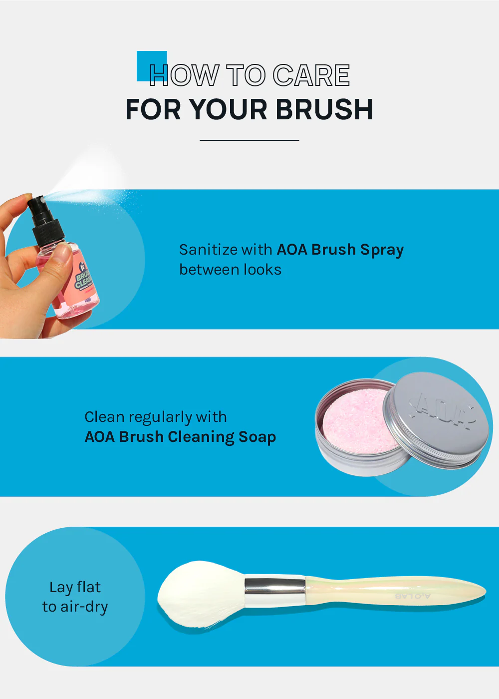 a2o Lab Full Face Powder Brush - Image 6
