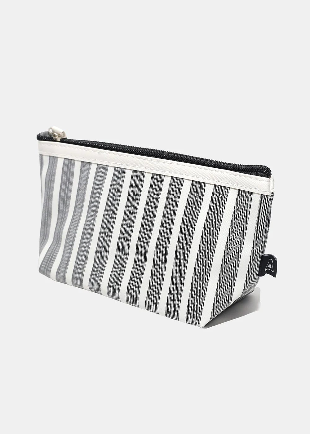 a2o Lab Makeup Pouch - Grey Stripes - Image 3