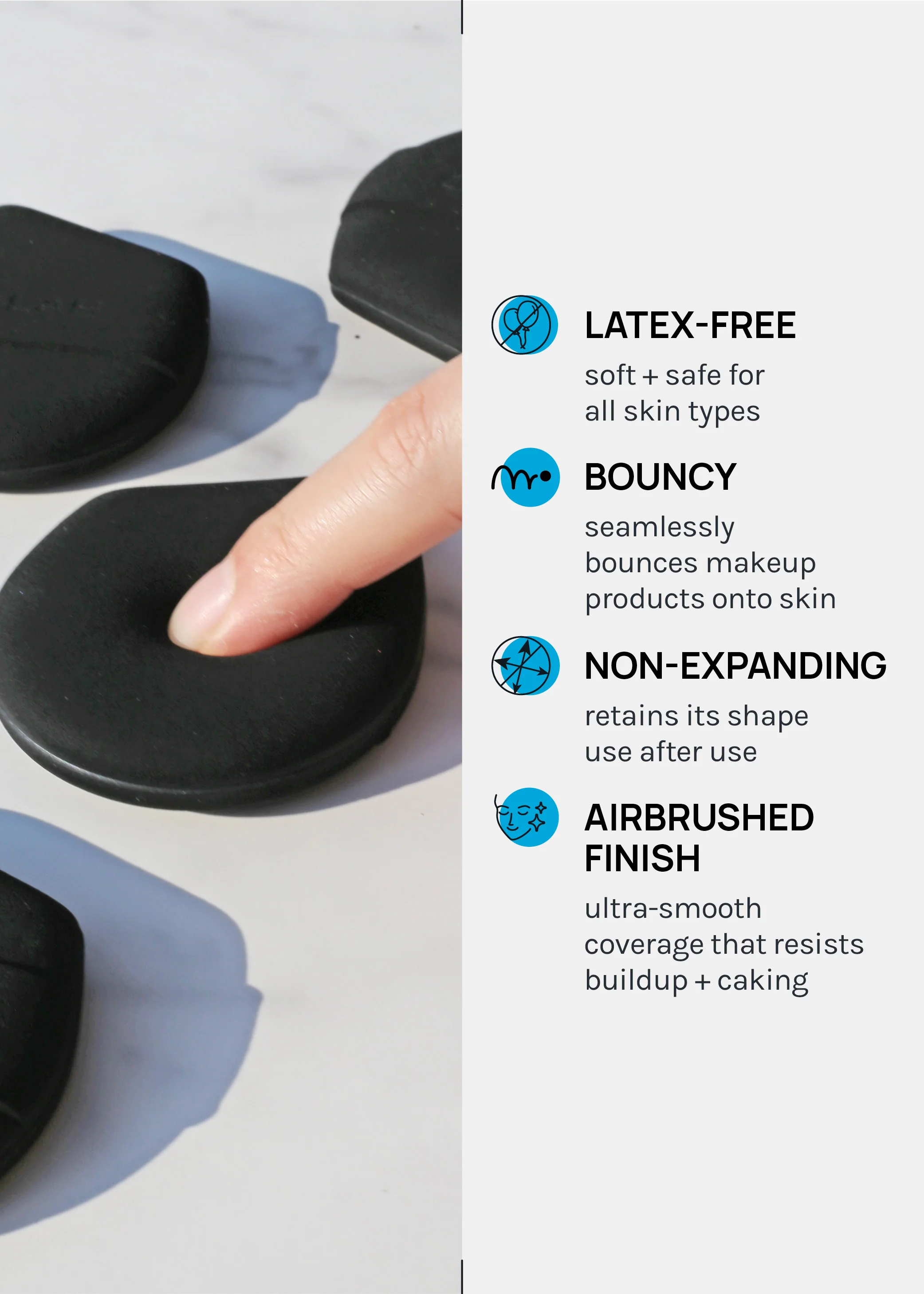 a2o Lab Silky Cloud Sponge – Onyx - Image 4