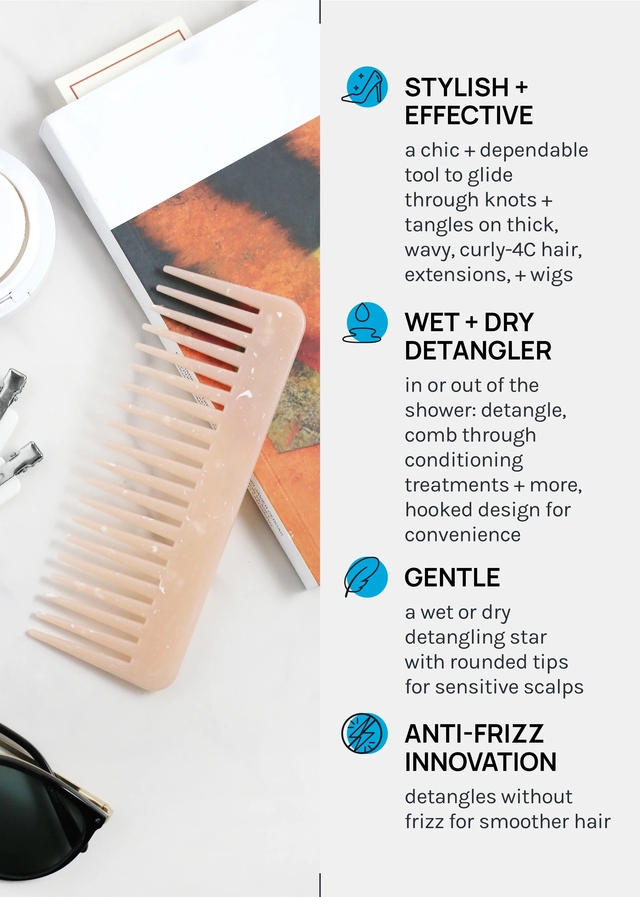 a2o Lab Wide Tooth Comb - Image 4
