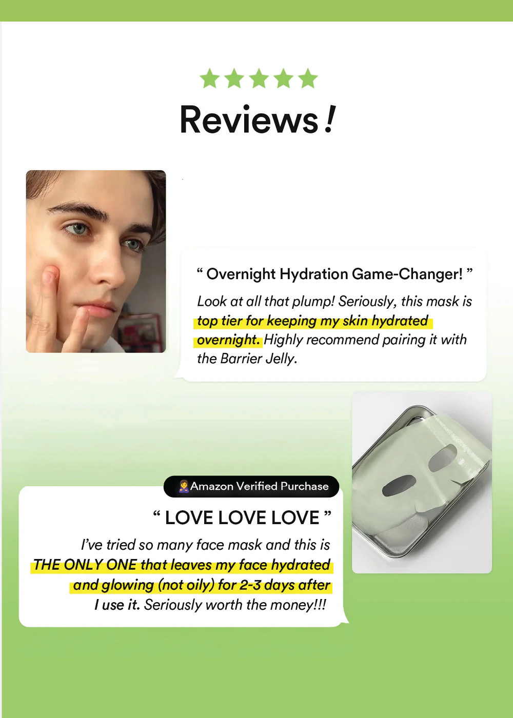 Abib Collagen Gel Mask Heartleaf Jelly - Image 5