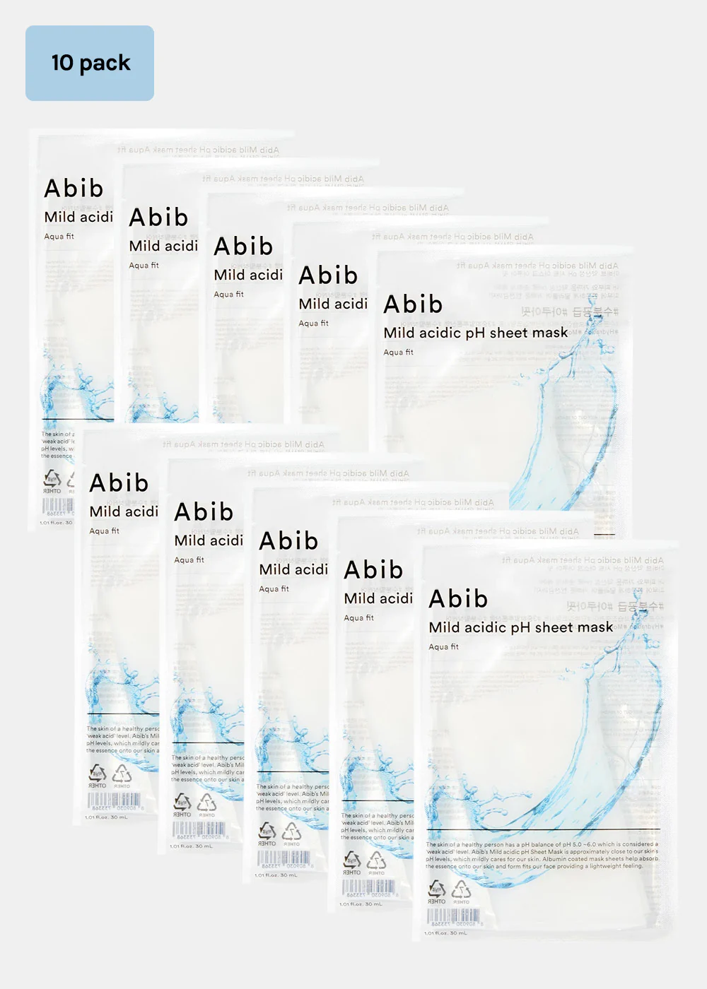 Abib Mild Acidic pH Sheet Mask Aqua Fit - Image 10